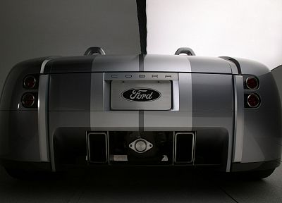 back, cars, Ford, silver, prototypes, convertible, Ford Shelby, Shelby 427 Cobra prototype - desktop wallpaper