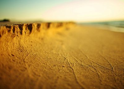 sand, depth of field, beaches - random desktop wallpaper