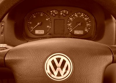 sepia, dashboards, Volkswagen, car interiors - desktop wallpaper