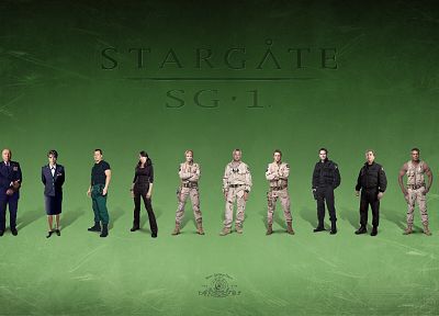 Amanda Tapping, Stargate SG-1, Claudia Black, Don S. Davis, Richard Dean Anderson, Christopher Judge, Michael Shanks, Teryl Rothery, Corin Nemec - random desktop wallpaper