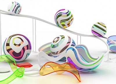 abstract, CGI, balls, chromatic, K3 Studio - related desktop wallpaper