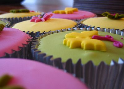 close-up, food, cupcakes, icing - desktop wallpaper