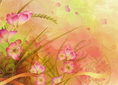nature, flowers, illustrations - random desktop wallpaper