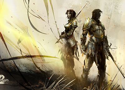 video games, digital art, artwork, MMORPG, Guild Wars 2 - desktop wallpaper