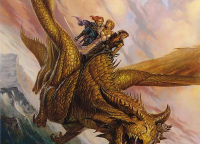 dragons, fantasy art - desktop wallpaper