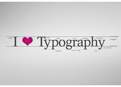 typography, letters - desktop wallpaper