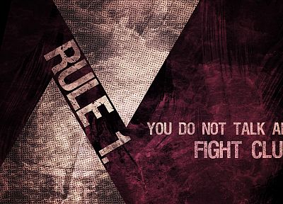 movies, rules, quotes, Fight Club - desktop wallpaper