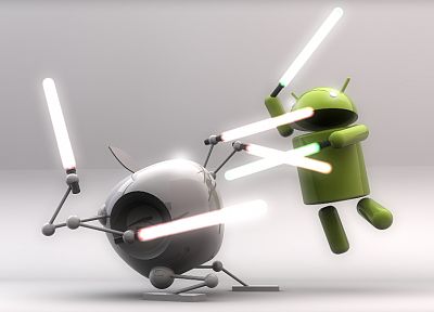 Apple Inc., lightsabers, Android - desktop wallpaper