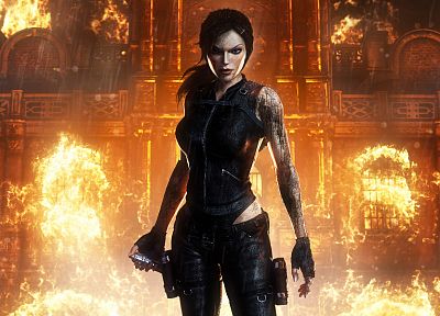 Lara Croft - duplicate desktop wallpaper