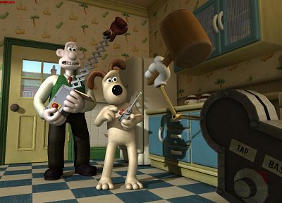 Wallace and Gromit - duplicate desktop wallpaper