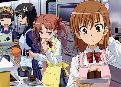 Misaka Mikoto, Toaru Kagaku no Railgun, Uiharu Kazari, anime girls - related desktop wallpaper