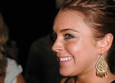 women, redheads, freckles, Lindsay Lohan - duplicate desktop wallpaper