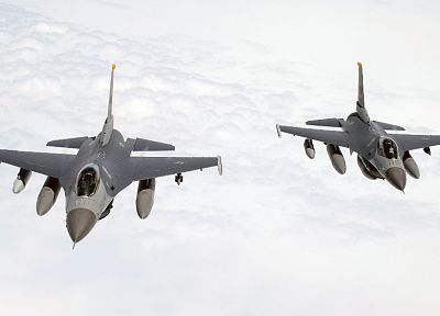 aircraft, war, F-16 Fighting Falcon - random desktop wallpaper