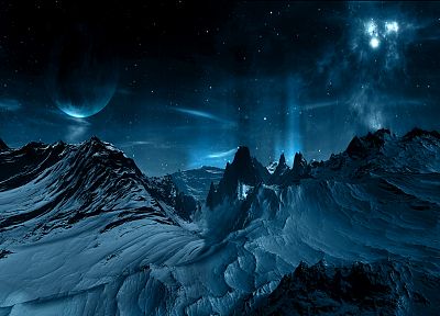 mountains, outer space, planets - related desktop wallpaper
