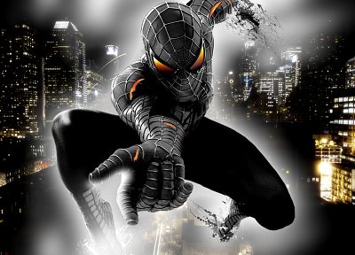 Spider-Man, selective coloring - duplicate desktop wallpaper