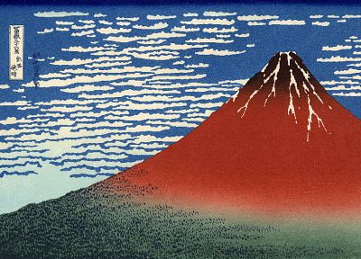Mount Fuji, artwork, Katsushika Hokusai, Thirty-six Views of Mount Fuji - random desktop wallpaper