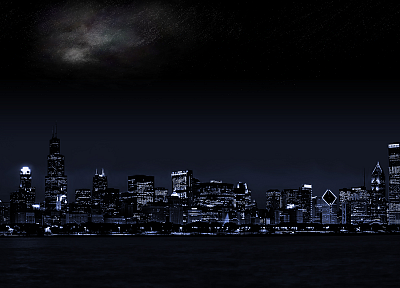 cityscapes, night, architecture, buildings - desktop wallpaper