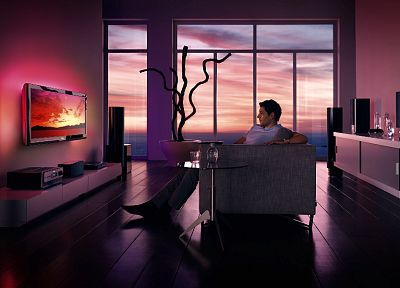 TV, couch, home, interior - random desktop wallpaper