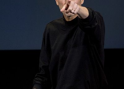 Steve Jobs, pointing - random desktop wallpaper