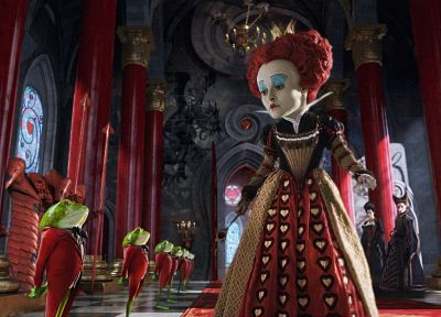 fantasy, Alice in Wonderland, Helena Bonham Carter, Queen of Hearts - random desktop wallpaper