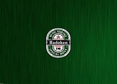 Street Fighter, Heineken, logos - random desktop wallpaper