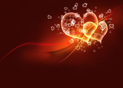 valentine, hearts - desktop wallpaper