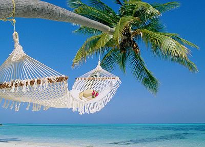 Maldives, hammock - duplicate desktop wallpaper