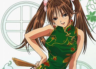 Ichigo 100%, anime girls, Chinese clothes - duplicate desktop wallpaper