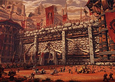 horde, orcs, WarCraft III - desktop wallpaper