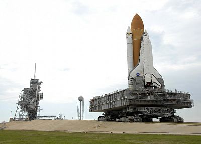 Space Shuttle, Atlantis, NASA, launch pad - related desktop wallpaper