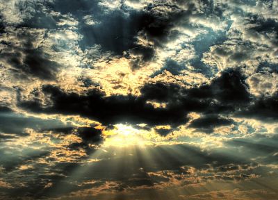 clouds, nature, Sun, sunlight, skyscapes - random desktop wallpaper