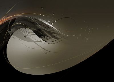 abstract, waves, vectors, digital art, curves - random desktop wallpaper