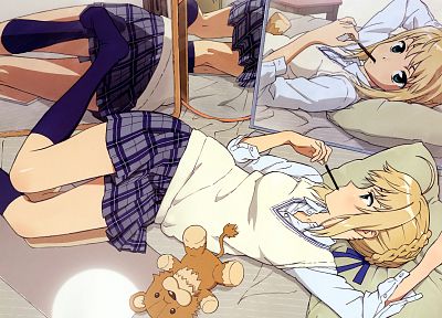 Fate/Stay Night, Type-Moon, Saber, anime girls, Fate series - duplicate desktop wallpaper