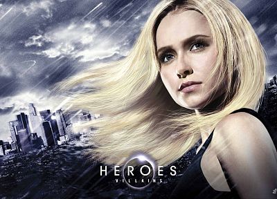 blondes, women, actress, Hayden Panettiere, Heroes (TV Series), TV posters - random desktop wallpaper