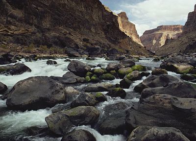 rocks, Grand Canyon, rivers, National Park - random desktop wallpaper