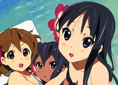 K-ON!, Hirasawa Yui, Akiyama Mio, Nakano Azusa - desktop wallpaper