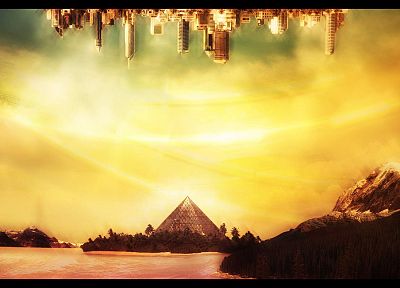 sunset, sunrise, Sun, Neon Genesis Evangelion, NERV - duplicate desktop wallpaper