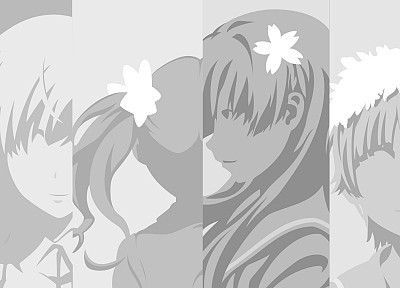 Misaka Mikoto, Toaru Kagaku no Railgun, Uiharu Kazari, Shirai Kuroko, Saten Ruiko - desktop wallpaper