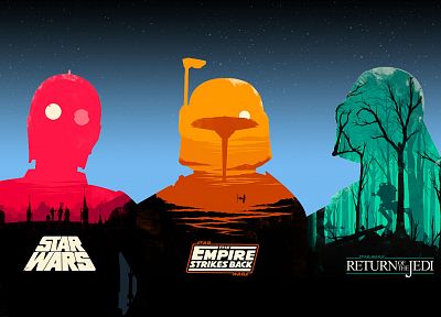 Star Wars, C3PO, Darth Vader, Boba Fett, Star Wars: The Empire Strikes Back - random desktop wallpaper
