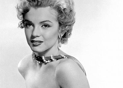 Marilyn Monroe, grayscale, monochrome - related desktop wallpaper