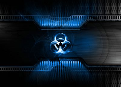 blue, biohazard - random desktop wallpaper