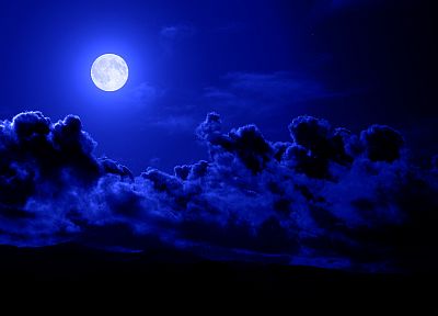 clouds, Moon, skyscapes - random desktop wallpaper