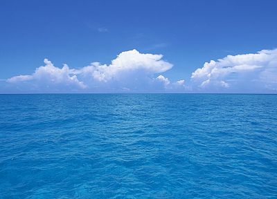water, clouds, skies, sea - desktop wallpaper