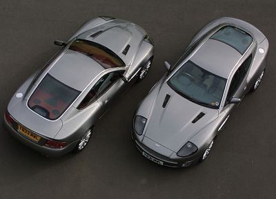 cars, Aston Martin V12 Vanquish, top view - duplicate desktop wallpaper