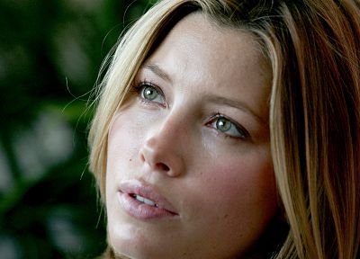 women, Jessica Biel, green eyes - duplicate desktop wallpaper