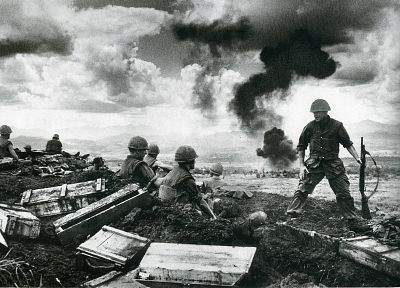 combat, World War II, David Douglas Duncan - related desktop wallpaper