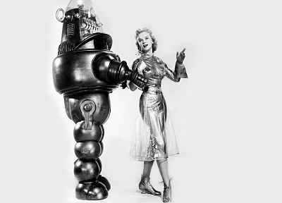 robot, science fiction, Forbidden Planet, Anne Francis - desktop wallpaper
