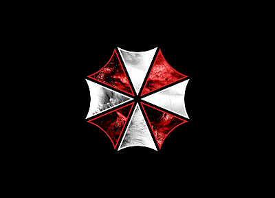 video games, movies, Resident Evil, Umbrella Corp., logos, simple background - desktop wallpaper