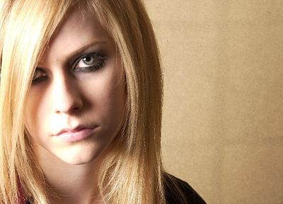 blondes, women, Avril Lavigne - duplicate desktop wallpaper