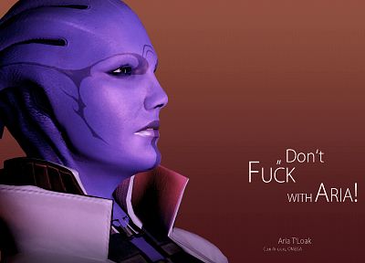 quotes, Mass Effect, Asari, Aria T'Loak - random desktop wallpaper